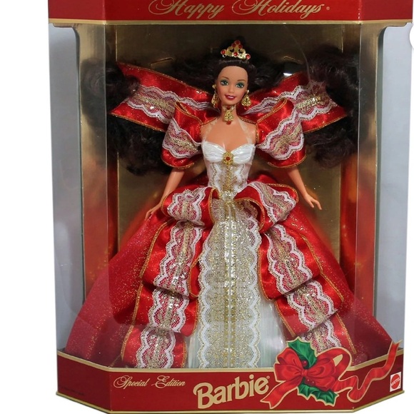 BARBIE HAPPY HOLIDAYS 1997 Special Edition 10th Anniversary 5th in Series Rare - Picture 1 of 16